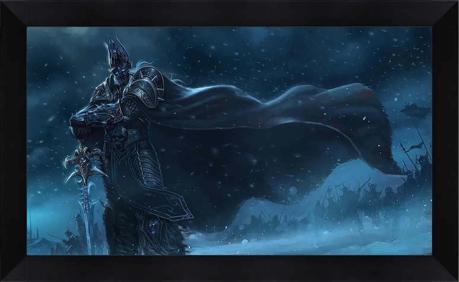 Картина в раме - warcraft, lich king, sword