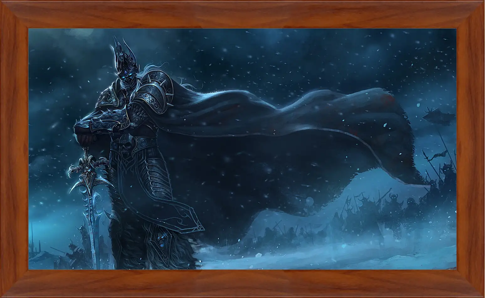 Картина в раме - warcraft, lich king, sword