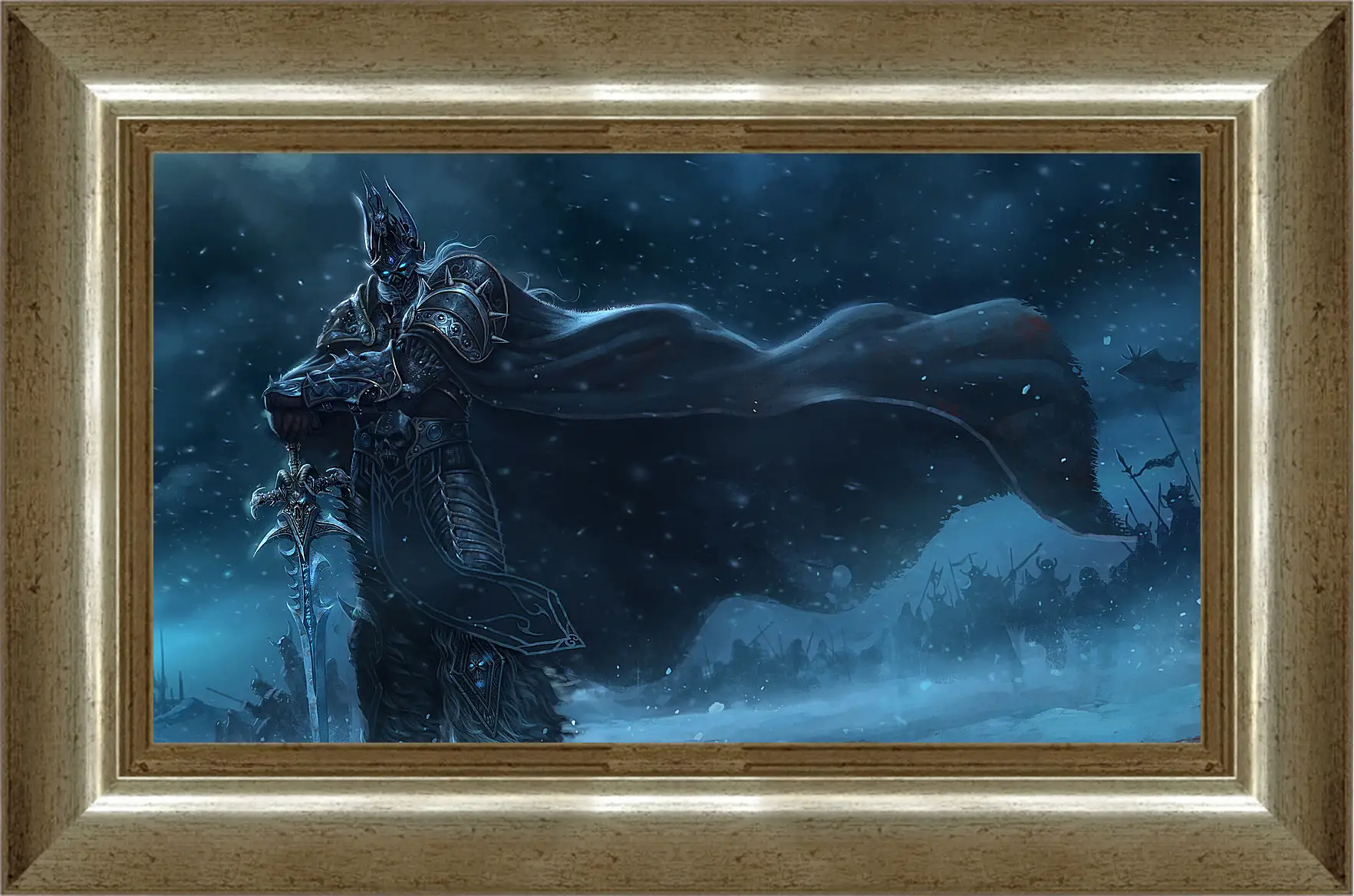 Картина в раме - warcraft, lich king, sword