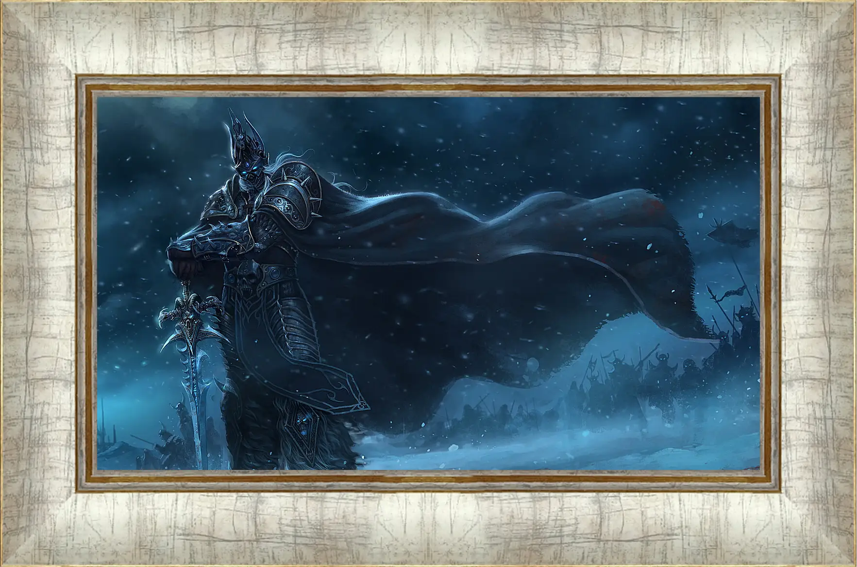 Картина в раме - warcraft, lich king, sword