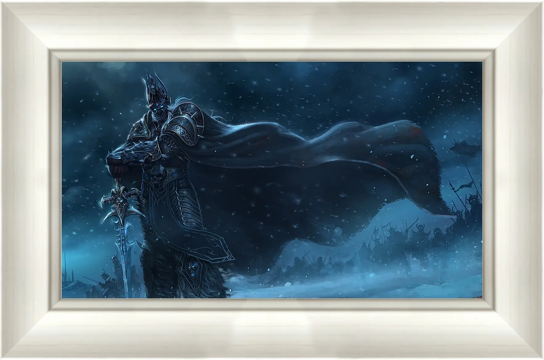 Картина в раме - warcraft, lich king, sword