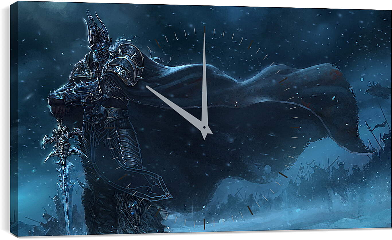 Часы картина - warcraft, lich king, sword