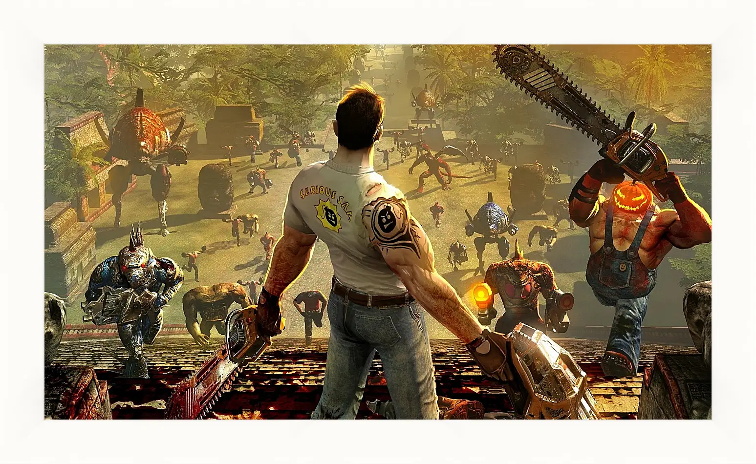 Картина в раме - serious sam, samuel stone, monsters
