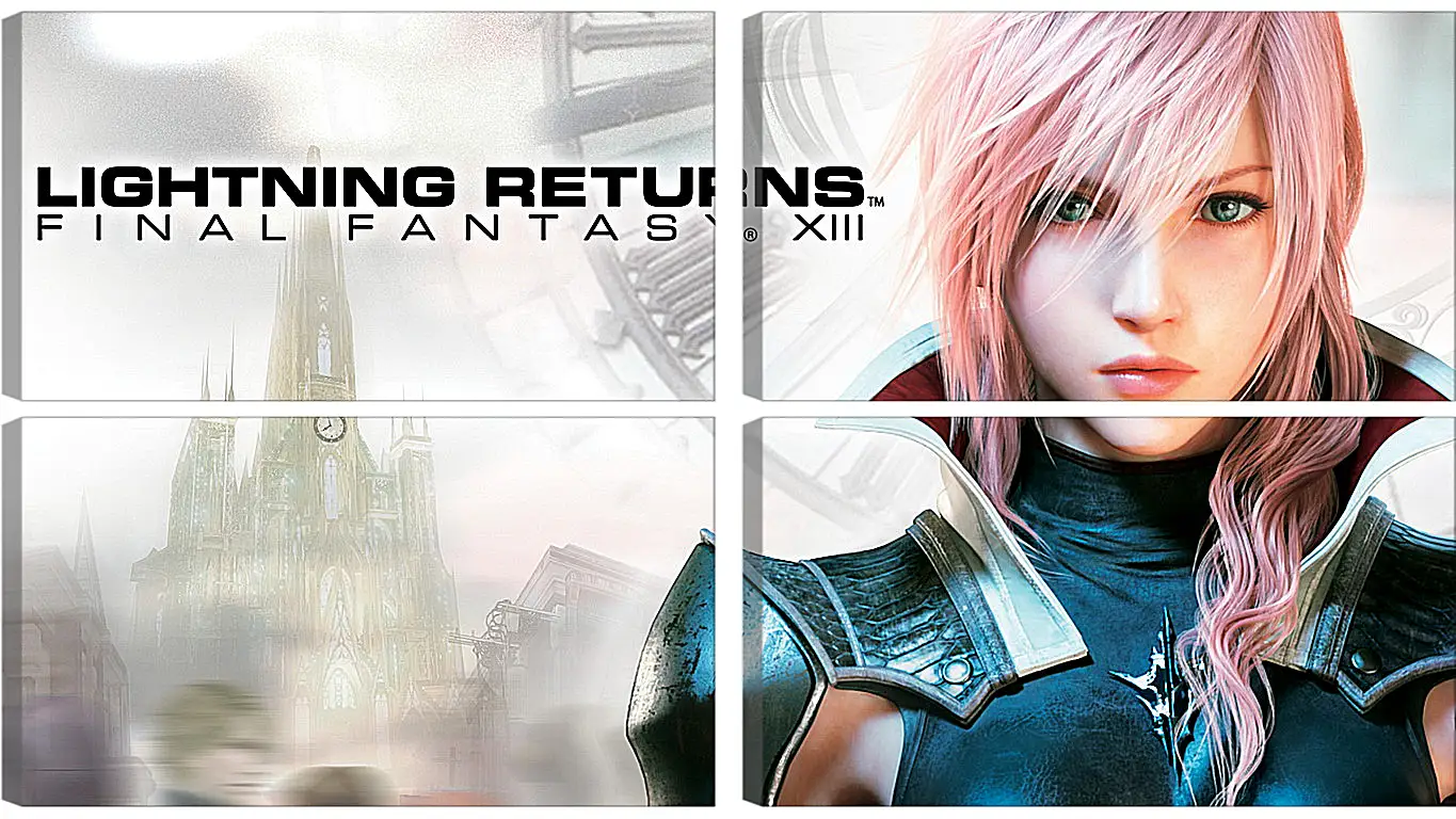 Модульная картина - lightning returns final fantasy xiii, lightning, novus partus
