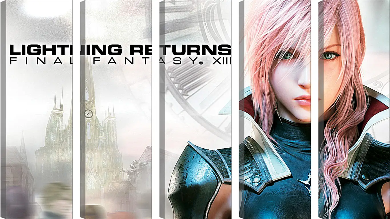 Модульная картина - lightning returns final fantasy xiii, lightning, novus partus
