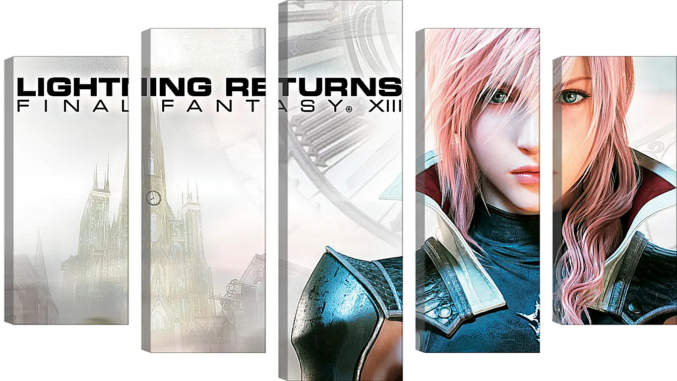 Модульная картина - lightning returns final fantasy xiii, lightning, novus partus
