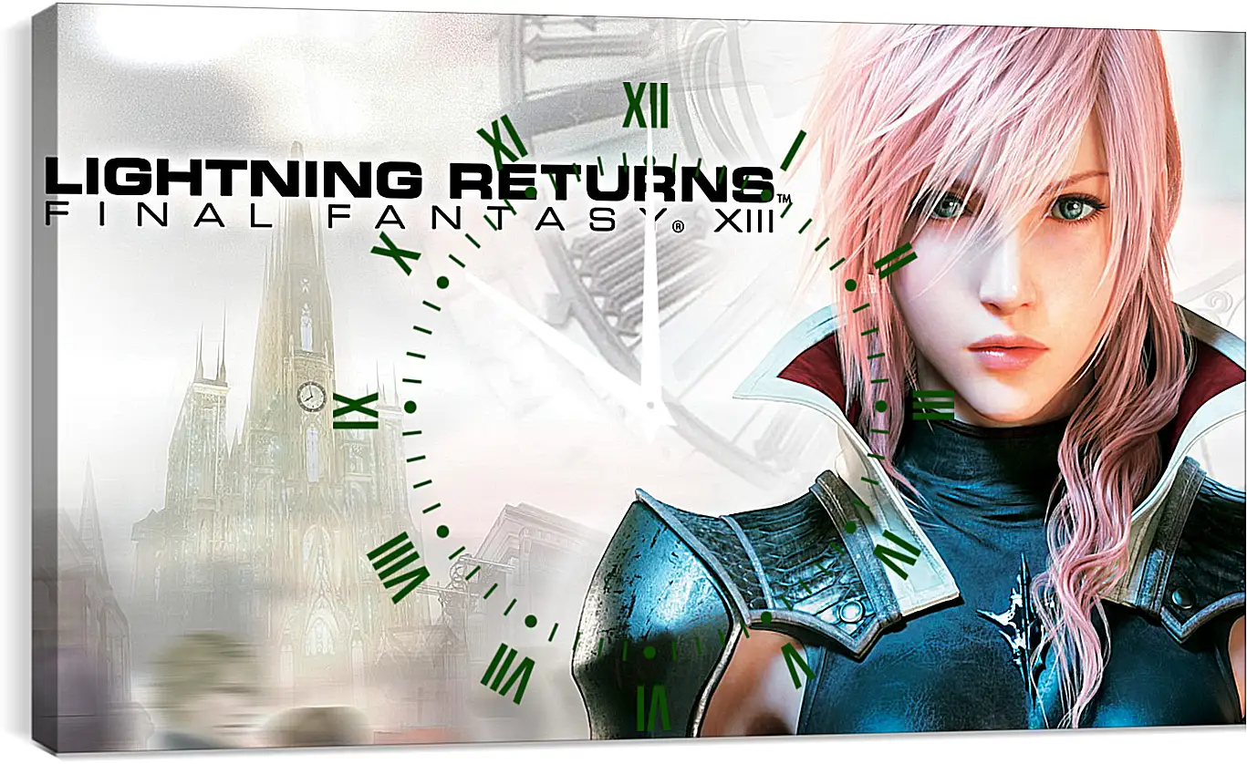 Часы картина - lightning returns final fantasy xiii, lightning, novus partus
