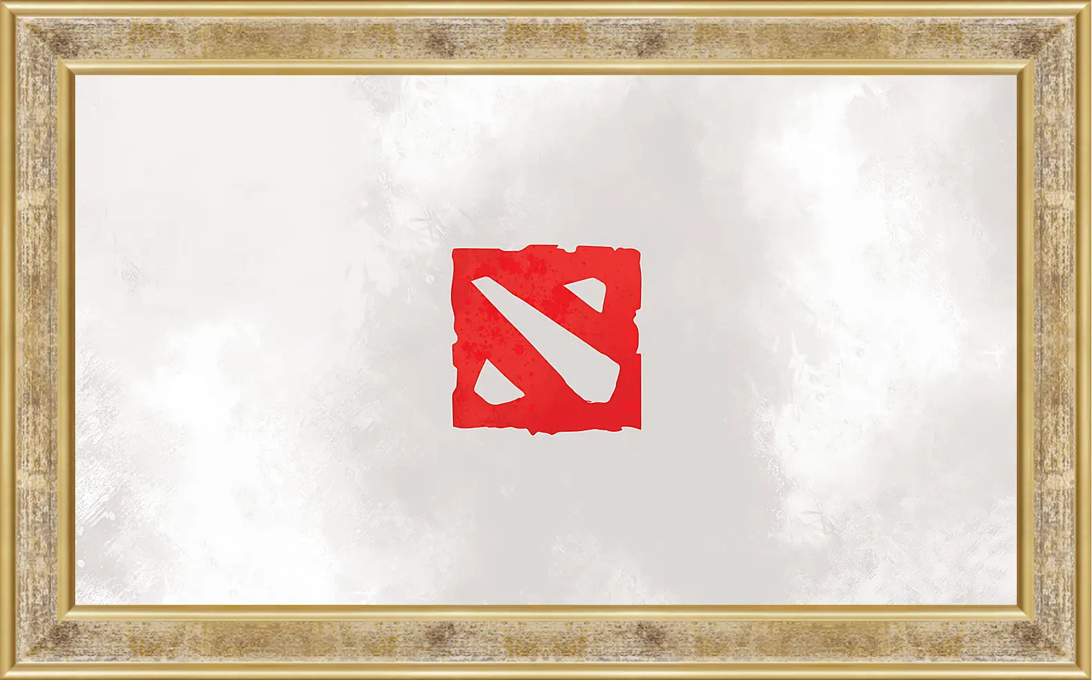 Картина в раме - dota 2, art, logo