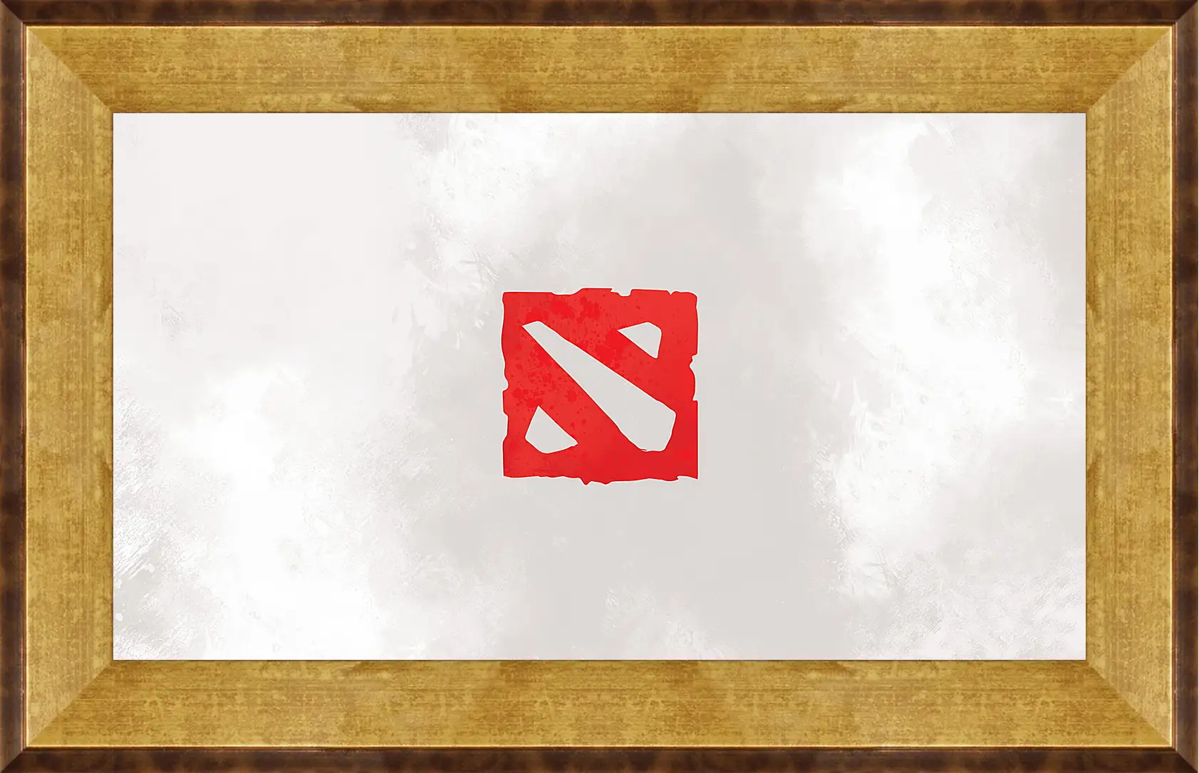 Картина в раме - dota 2, art, logo