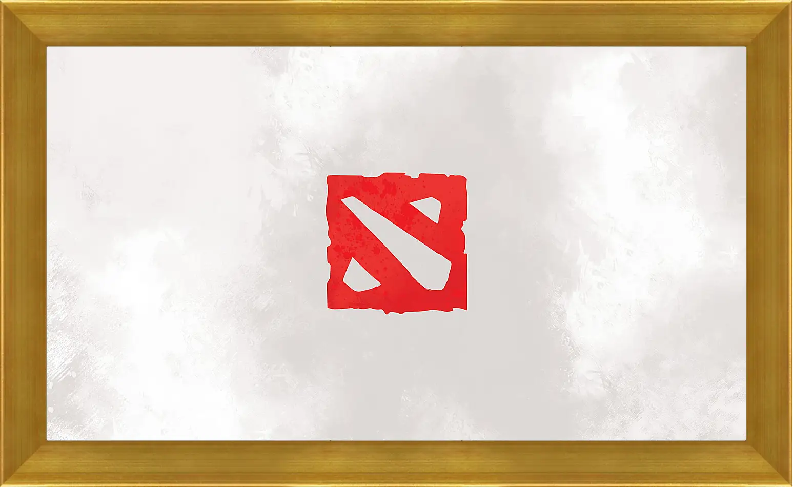 Картина в раме - dota 2, art, logo