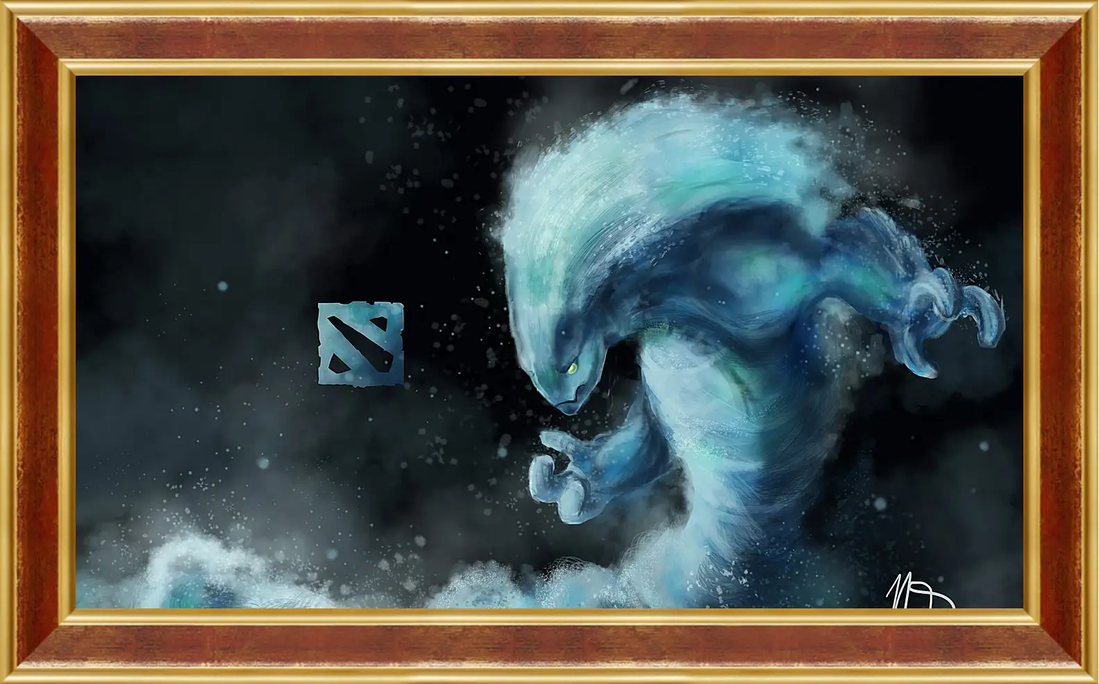 Картина в раме - morphling, dota 2, art