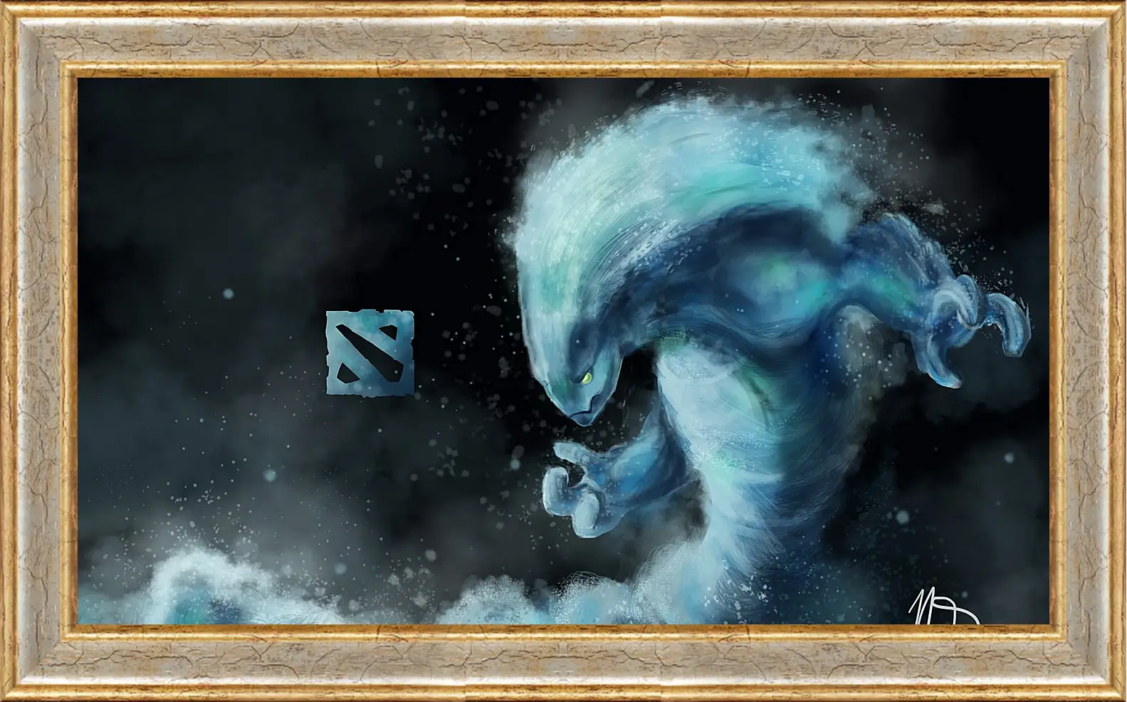 Картина в раме - morphling, dota 2, art