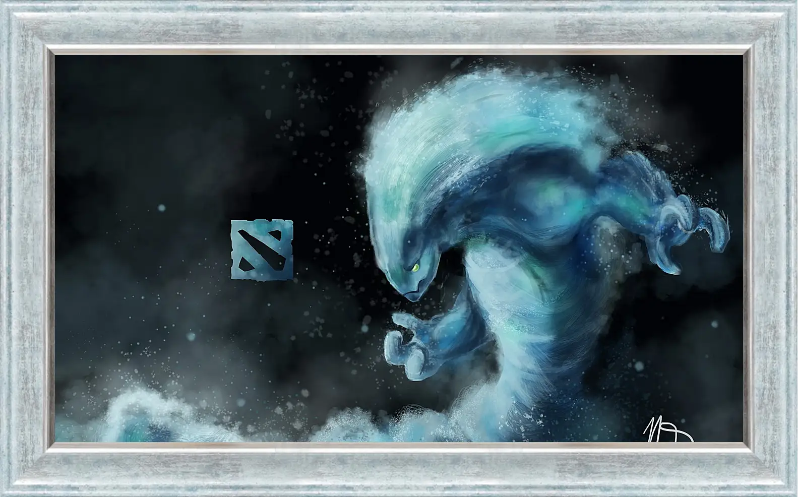 Картина в раме - morphling, dota 2, art