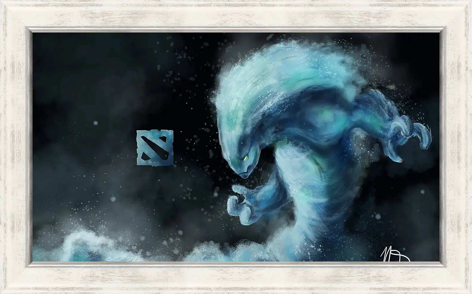 Картина в раме - morphling, dota 2, art