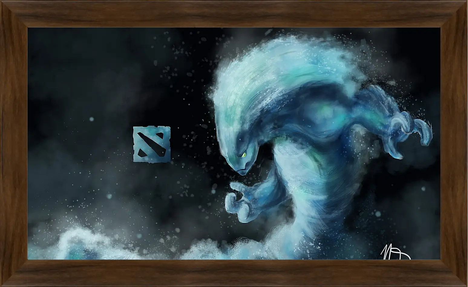 Картина в раме - morphling, dota 2, art