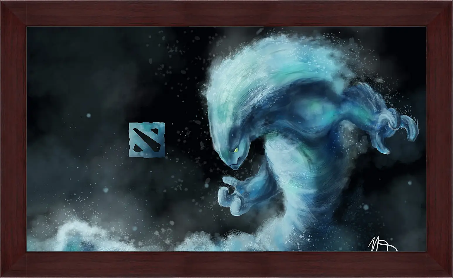 Картина в раме - morphling, dota 2, art