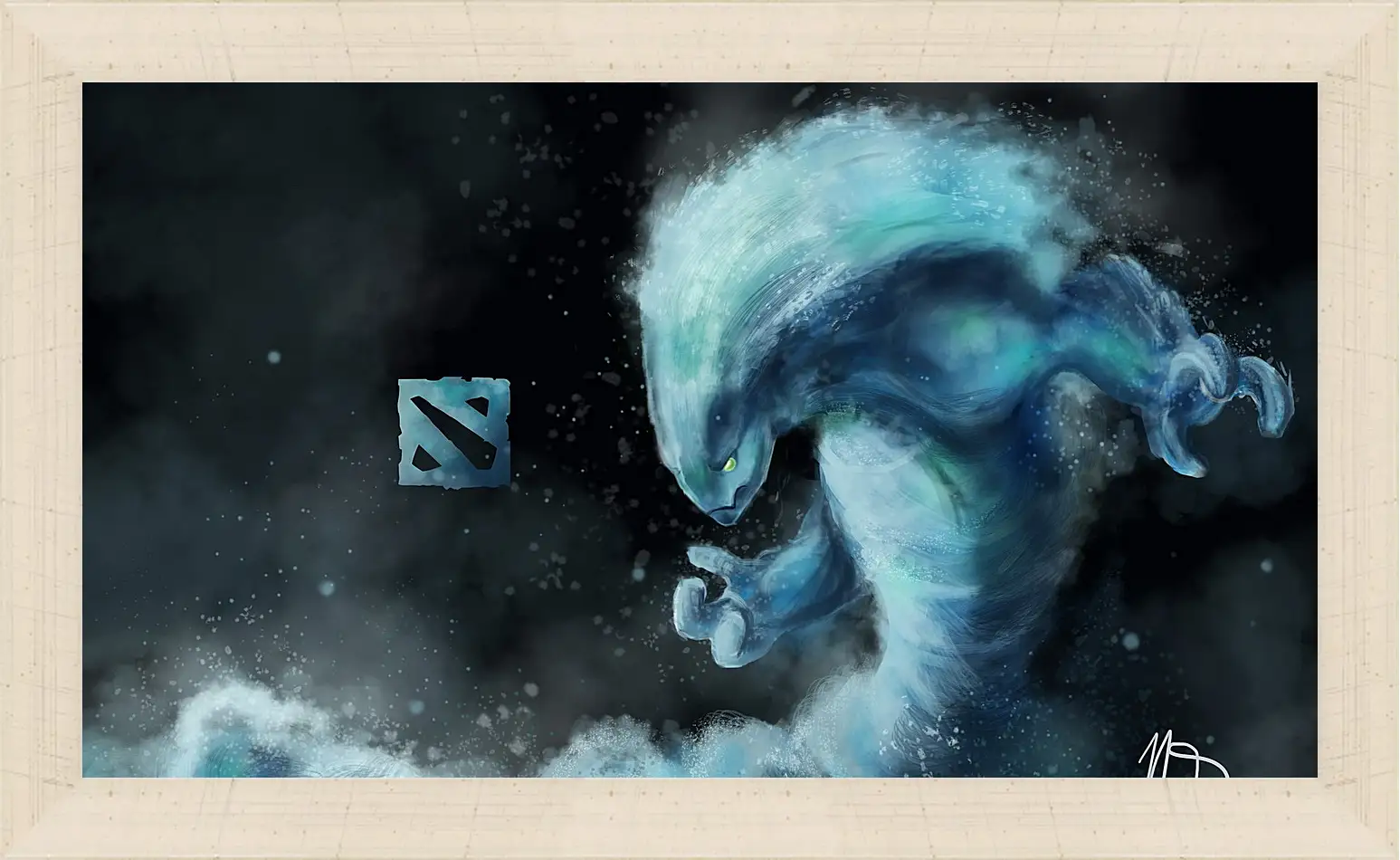 Картина в раме - morphling, dota 2, art