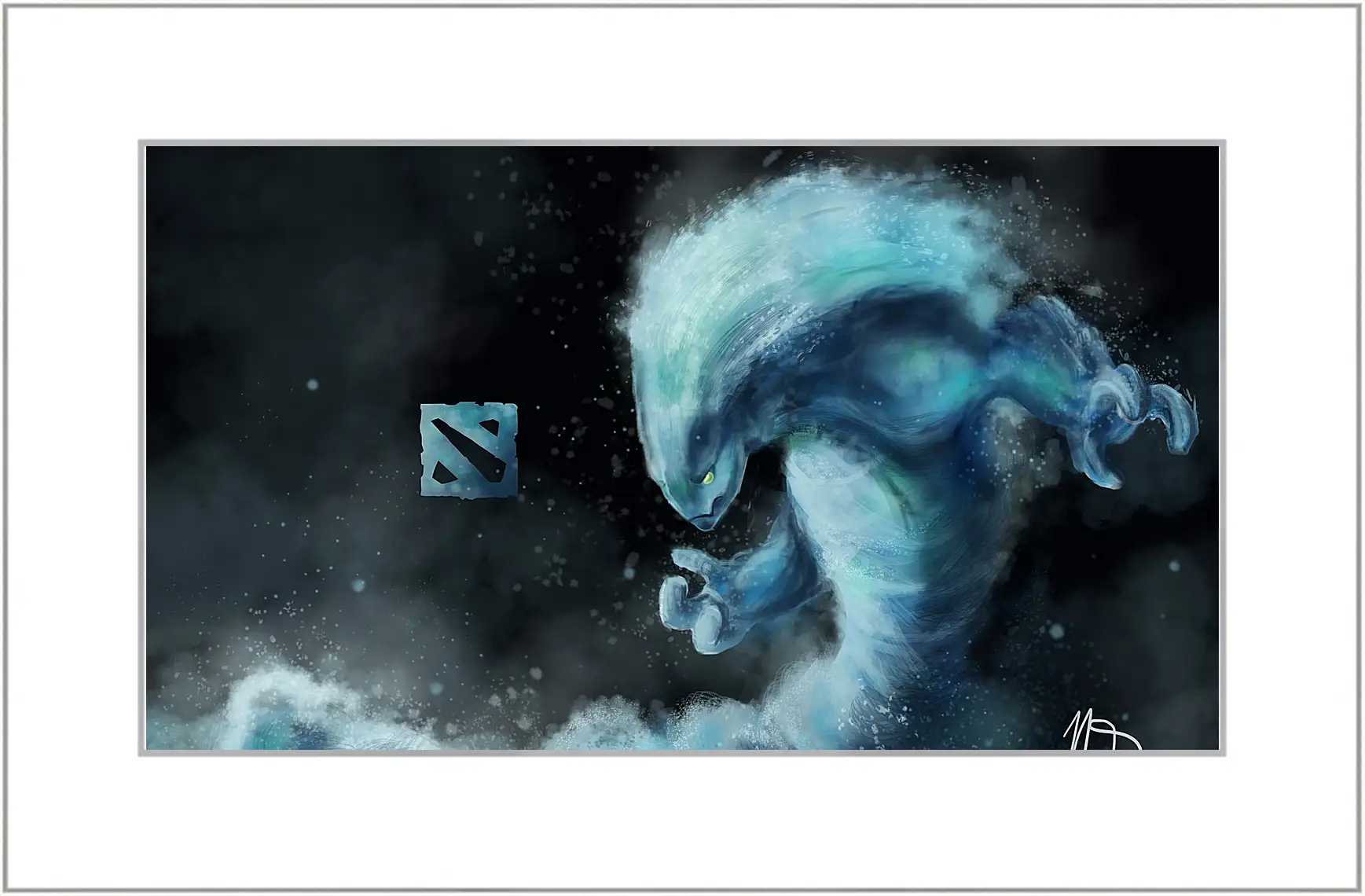 Картина в раме - morphling, dota 2, art