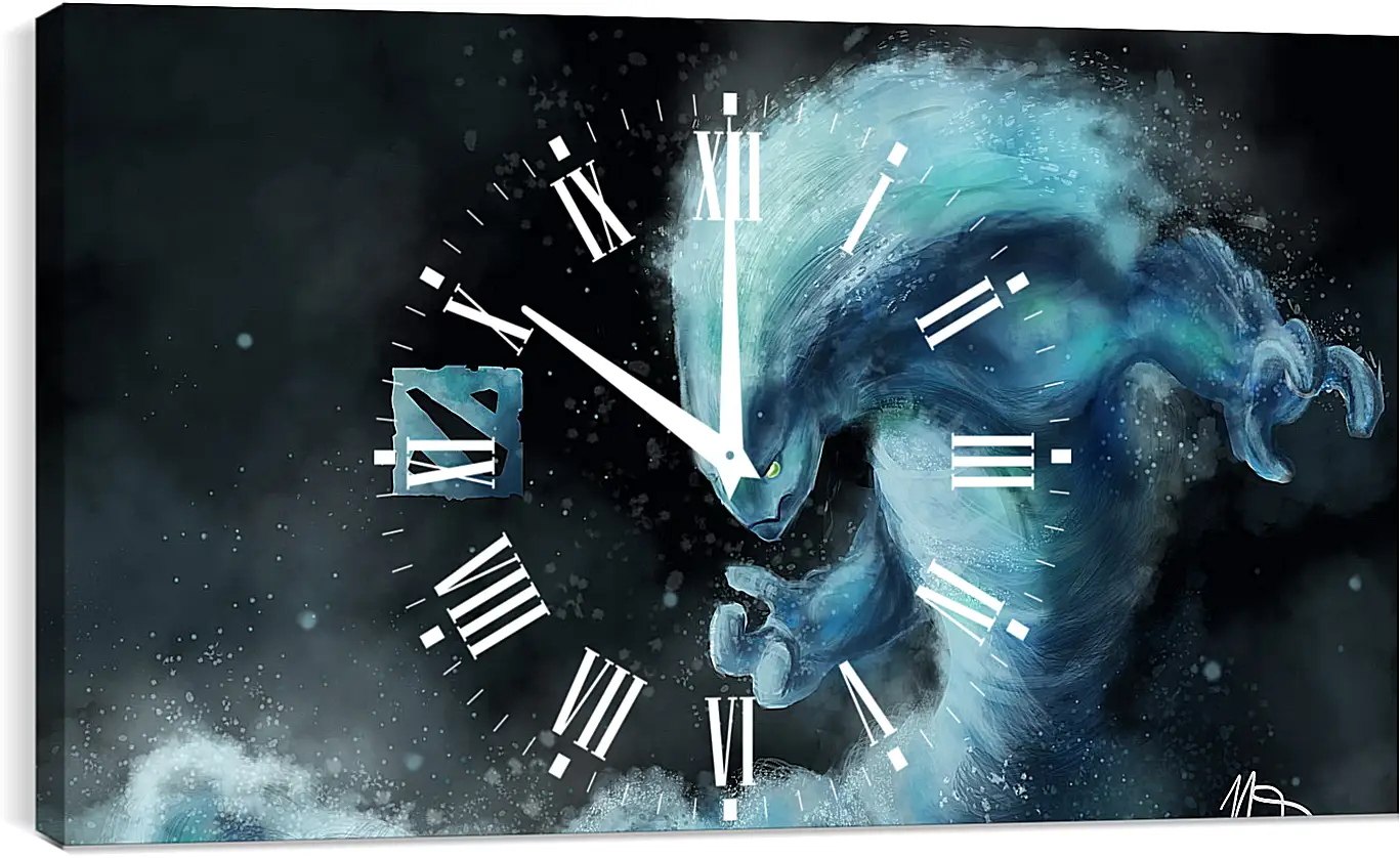 Часы картина - morphling, dota 2, art