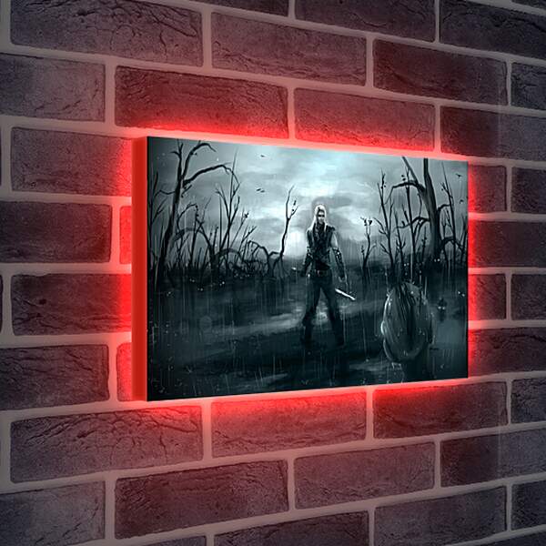 Лайтбокс световая панель - the witcher, cd projekt red, sapkowski