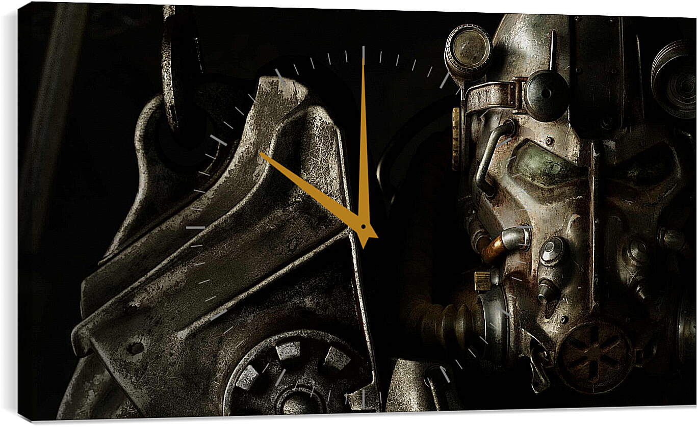 Часы картина - fallout 4, paladin, armor