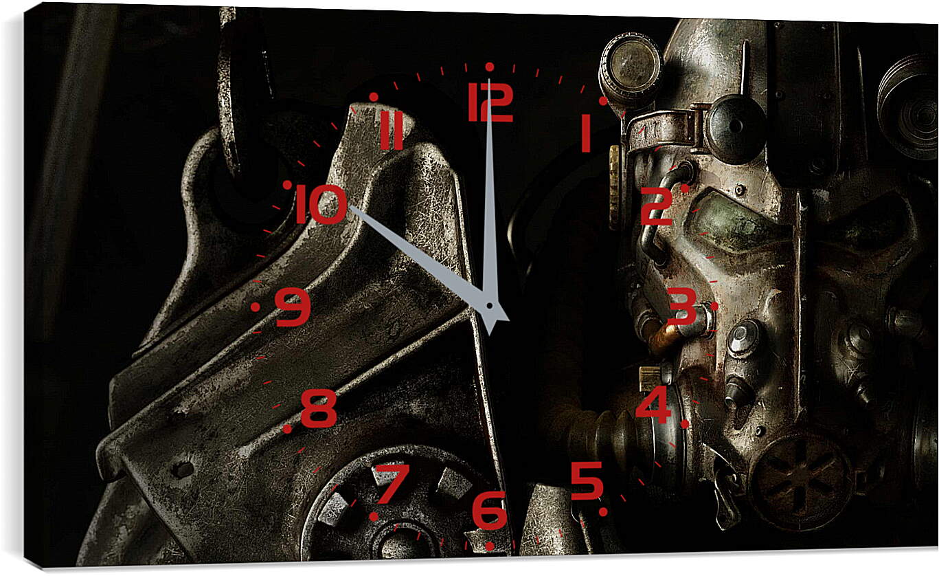 Часы картина - fallout 4, paladin, armor