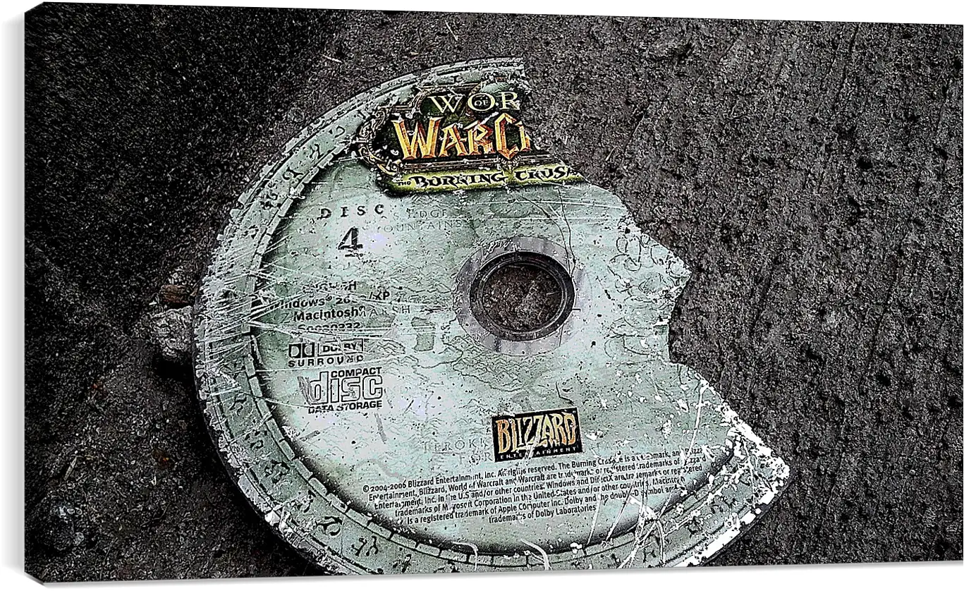 Постер и плакат - world of warcraft, disk, cover