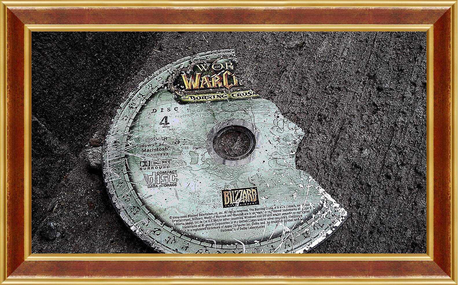 Картина в раме - world of warcraft, disk, cover