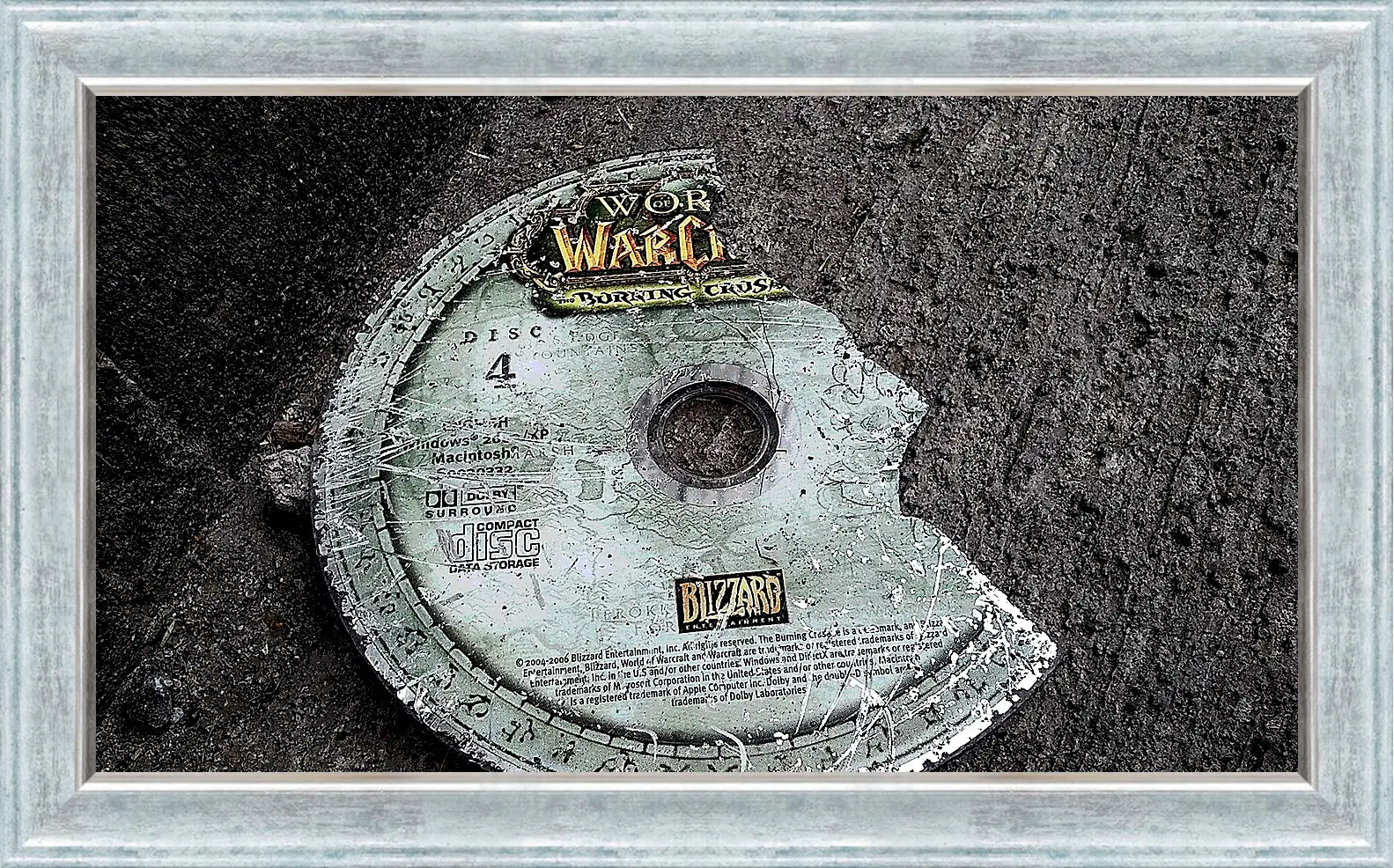 Картина в раме - world of warcraft, disk, cover