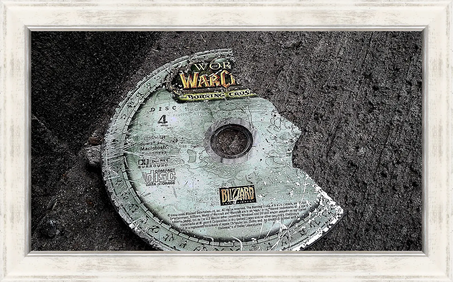 Картина в раме - world of warcraft, disk, cover