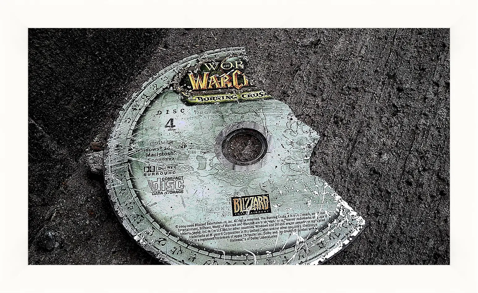 Картина в раме - world of warcraft, disk, cover