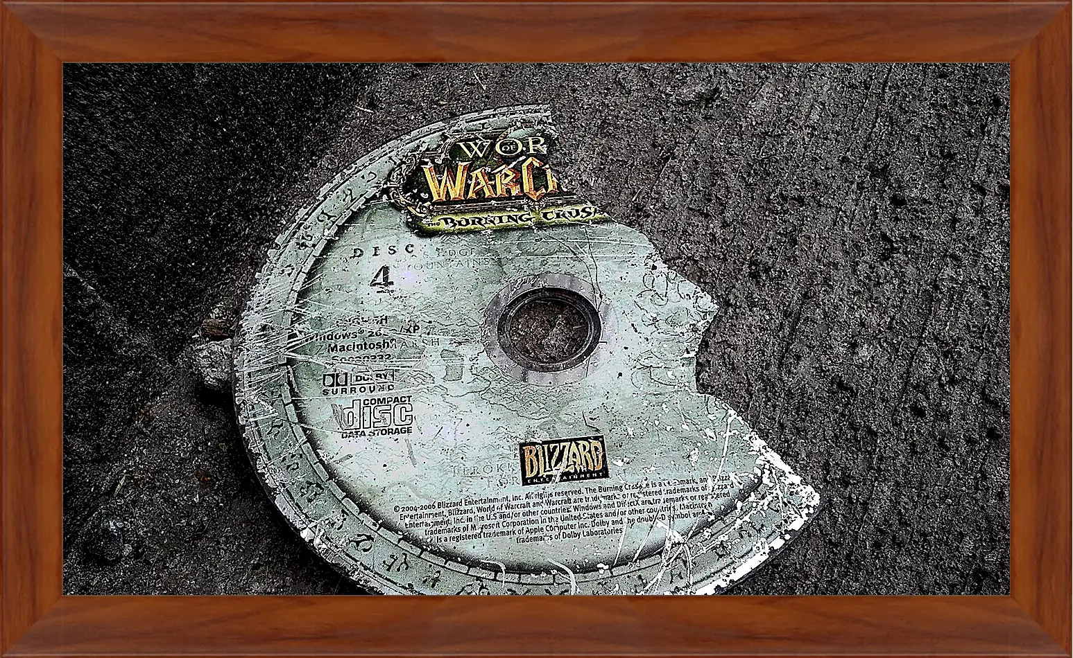 Картина в раме - world of warcraft, disk, cover