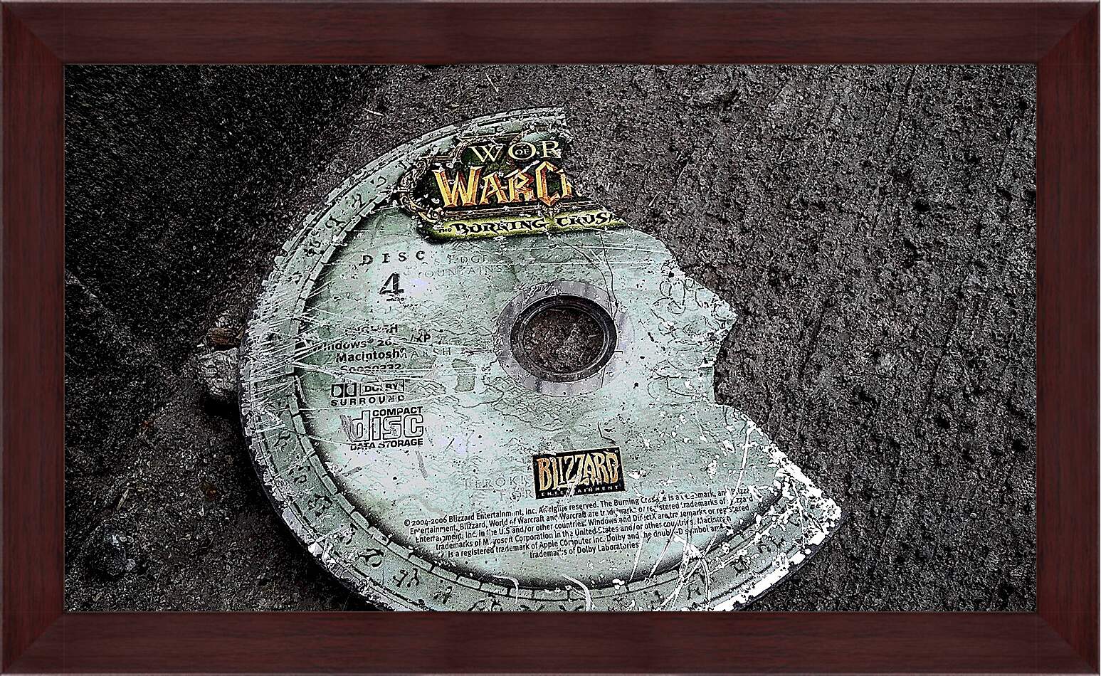 Картина в раме - world of warcraft, disk, cover