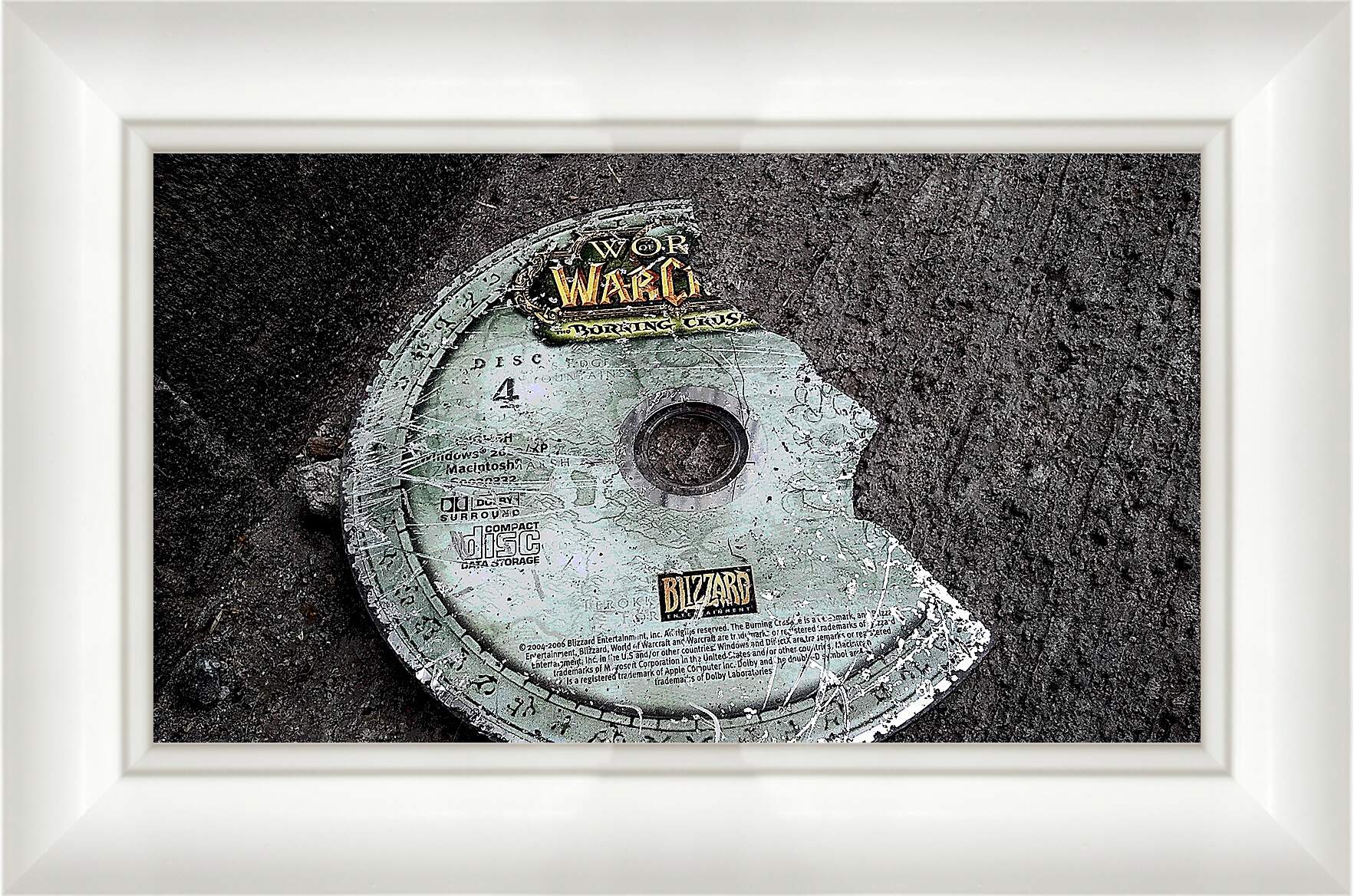 Картина в раме - world of warcraft, disk, cover