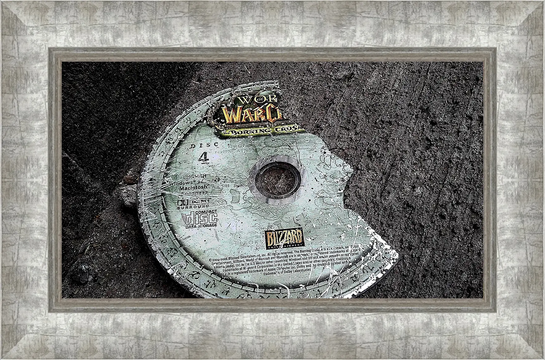 Картина в раме - world of warcraft, disk, cover