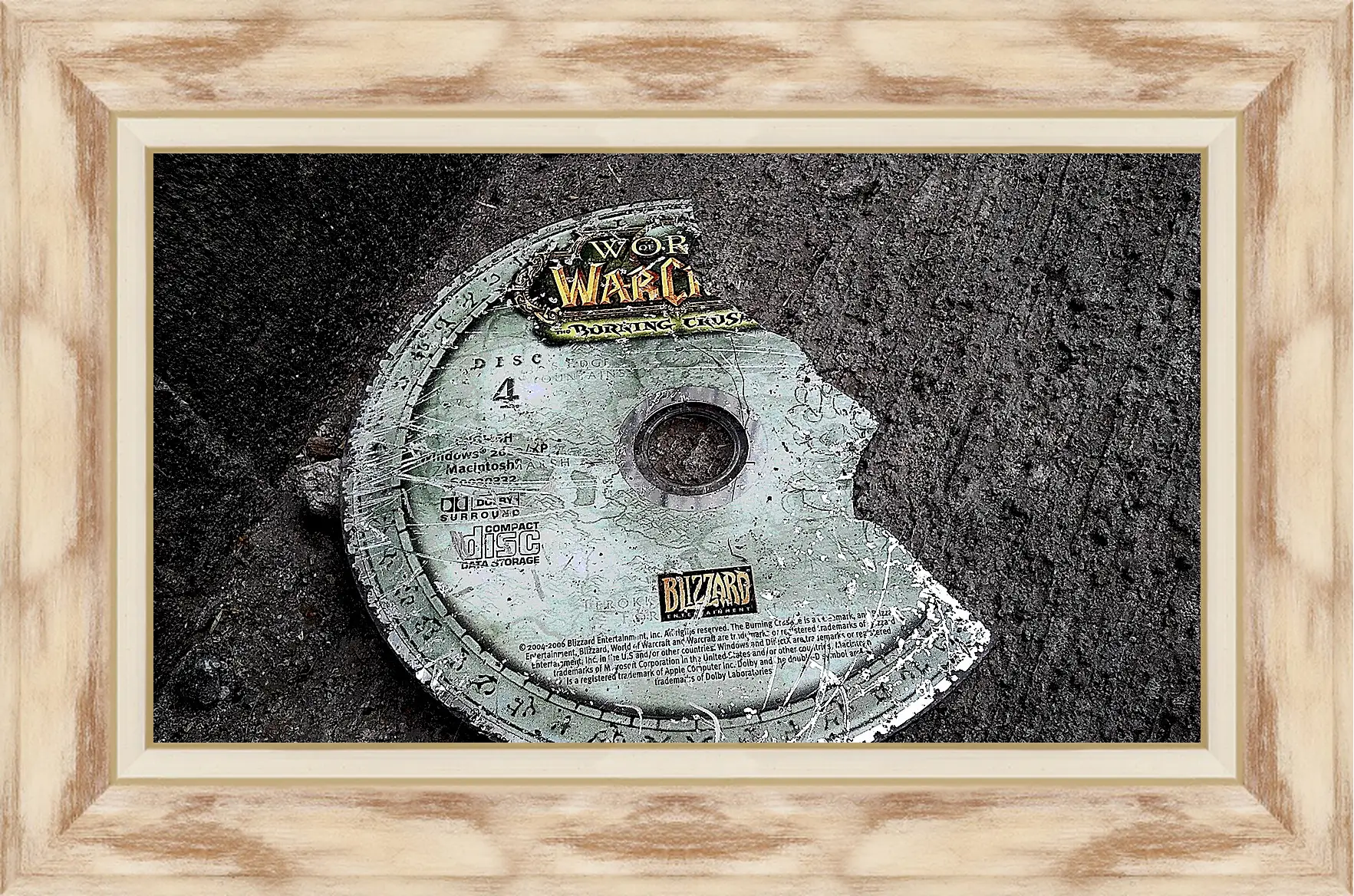 Картина в раме - world of warcraft, disk, cover