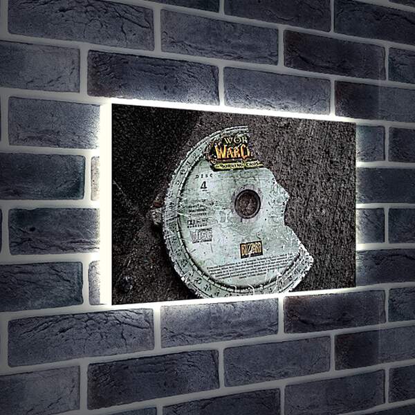 Лайтбокс световая панель - world of warcraft, disk, cover