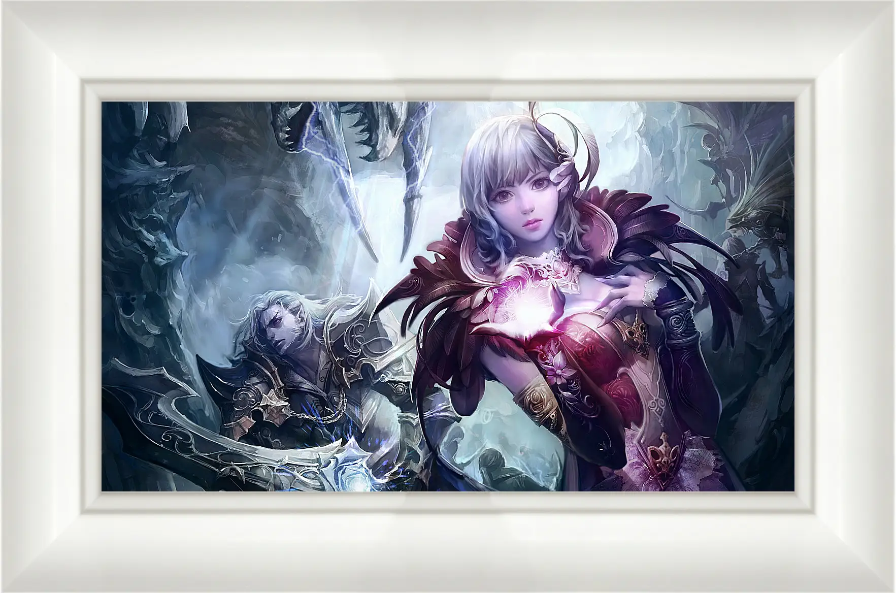 Картина в раме - aion the tower of eternity, girl, magic
