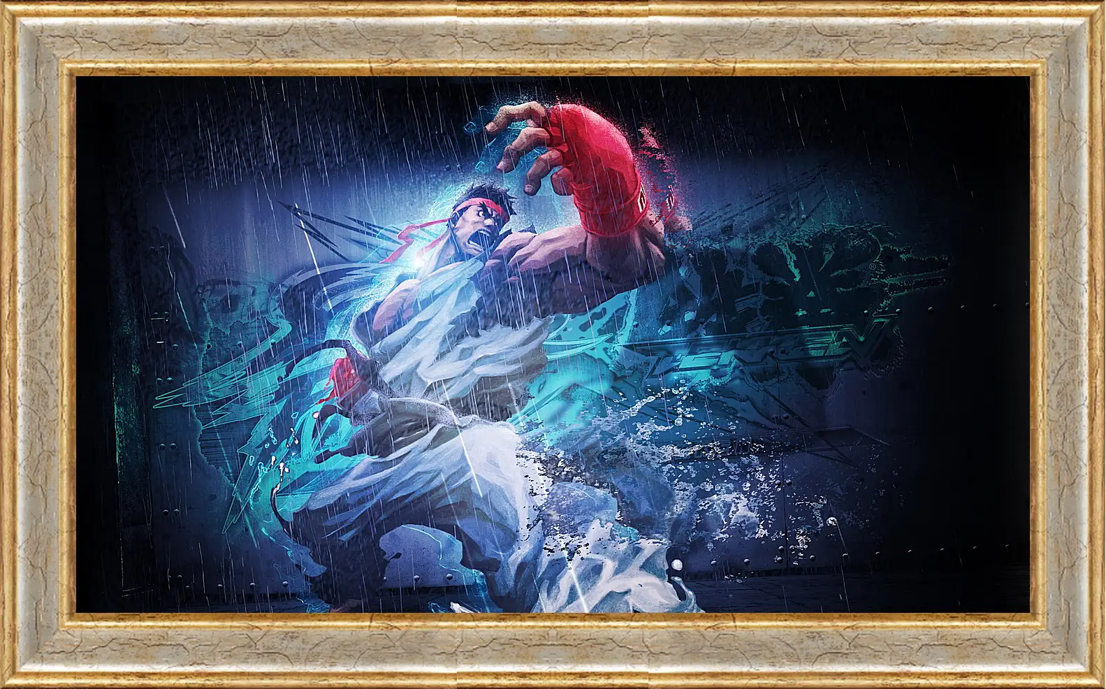 Картина в раме - street fighter x tekken, ryu, angry
