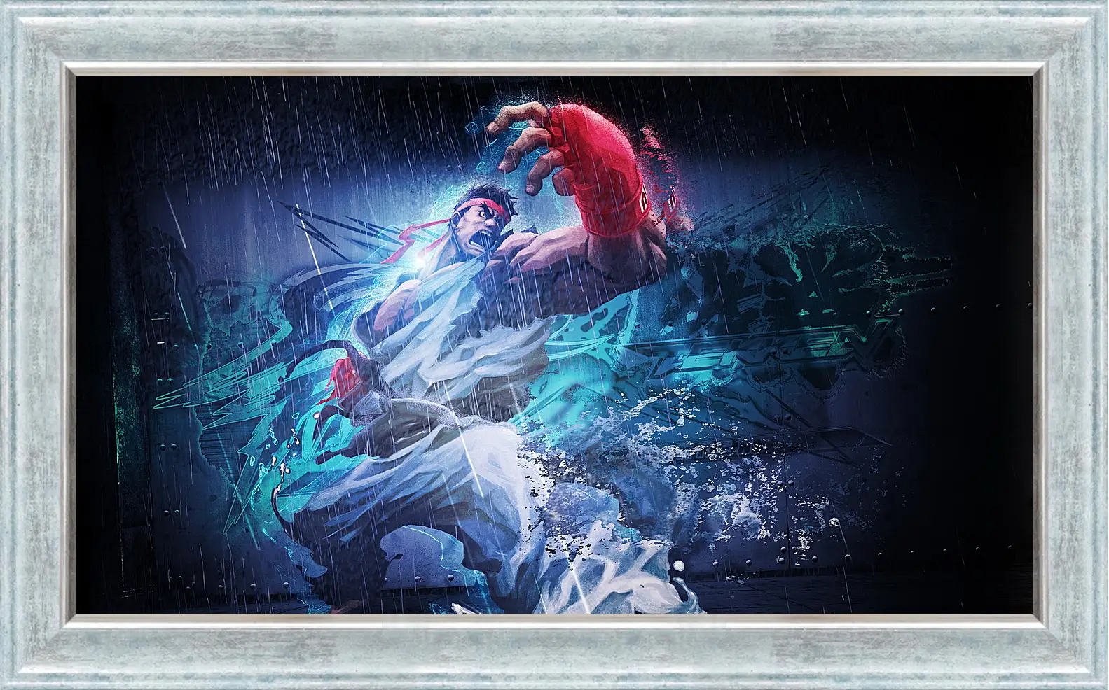 Картина в раме - street fighter x tekken, ryu, angry
