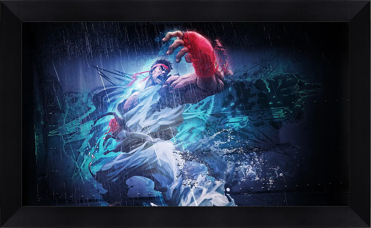 Картина в раме - street fighter x tekken, ryu, angry
