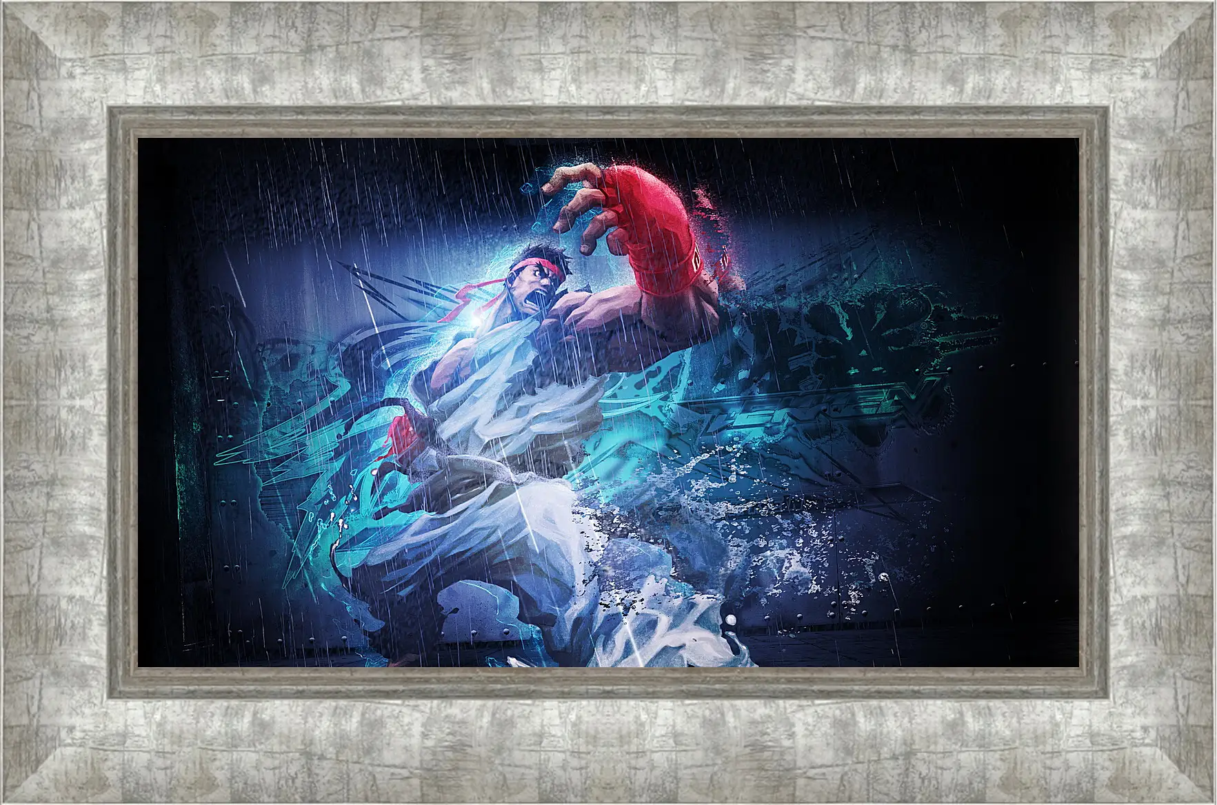 Картина в раме - street fighter x tekken, ryu, angry
