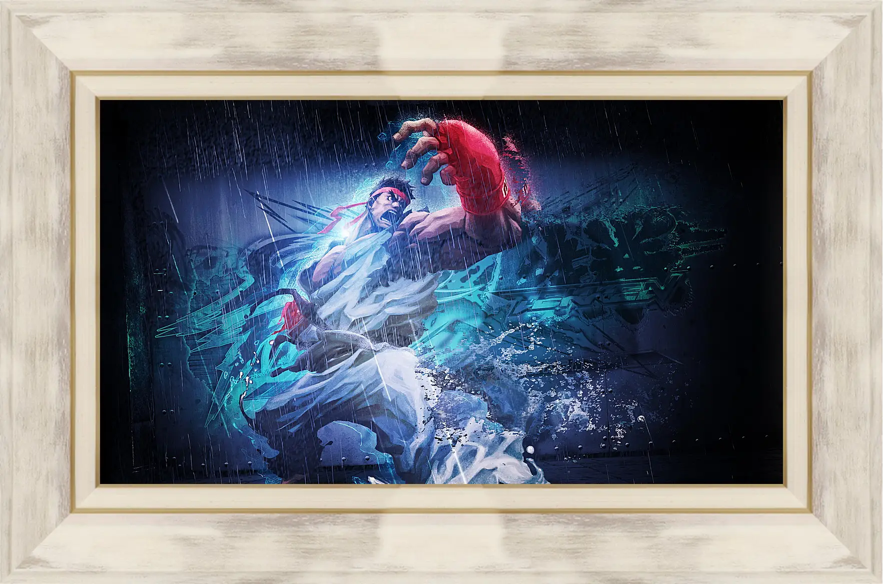 Картина в раме - street fighter x tekken, ryu, angry
