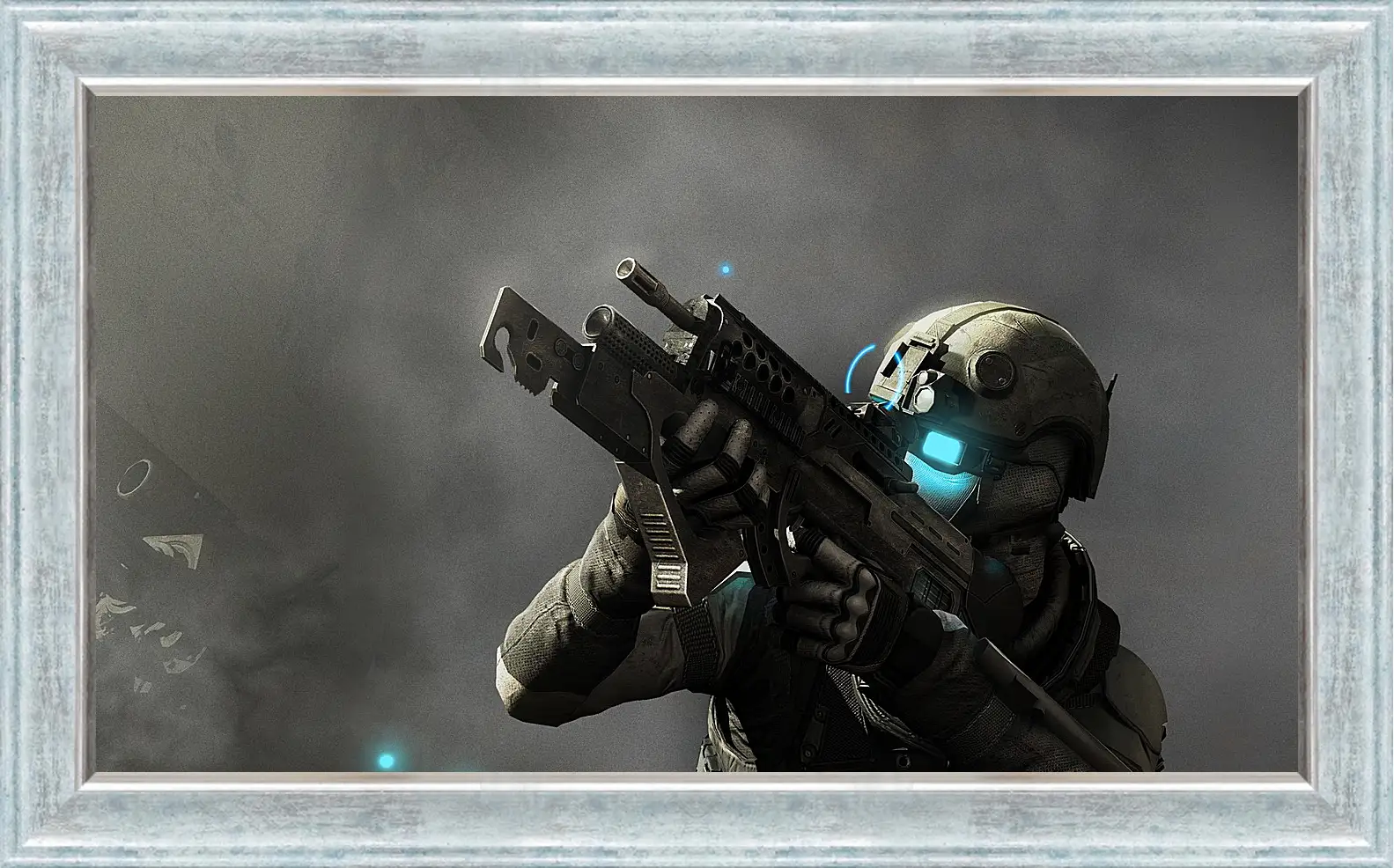 Картина в раме - tom clancys ghost recon future soldier, soldiers, machine
