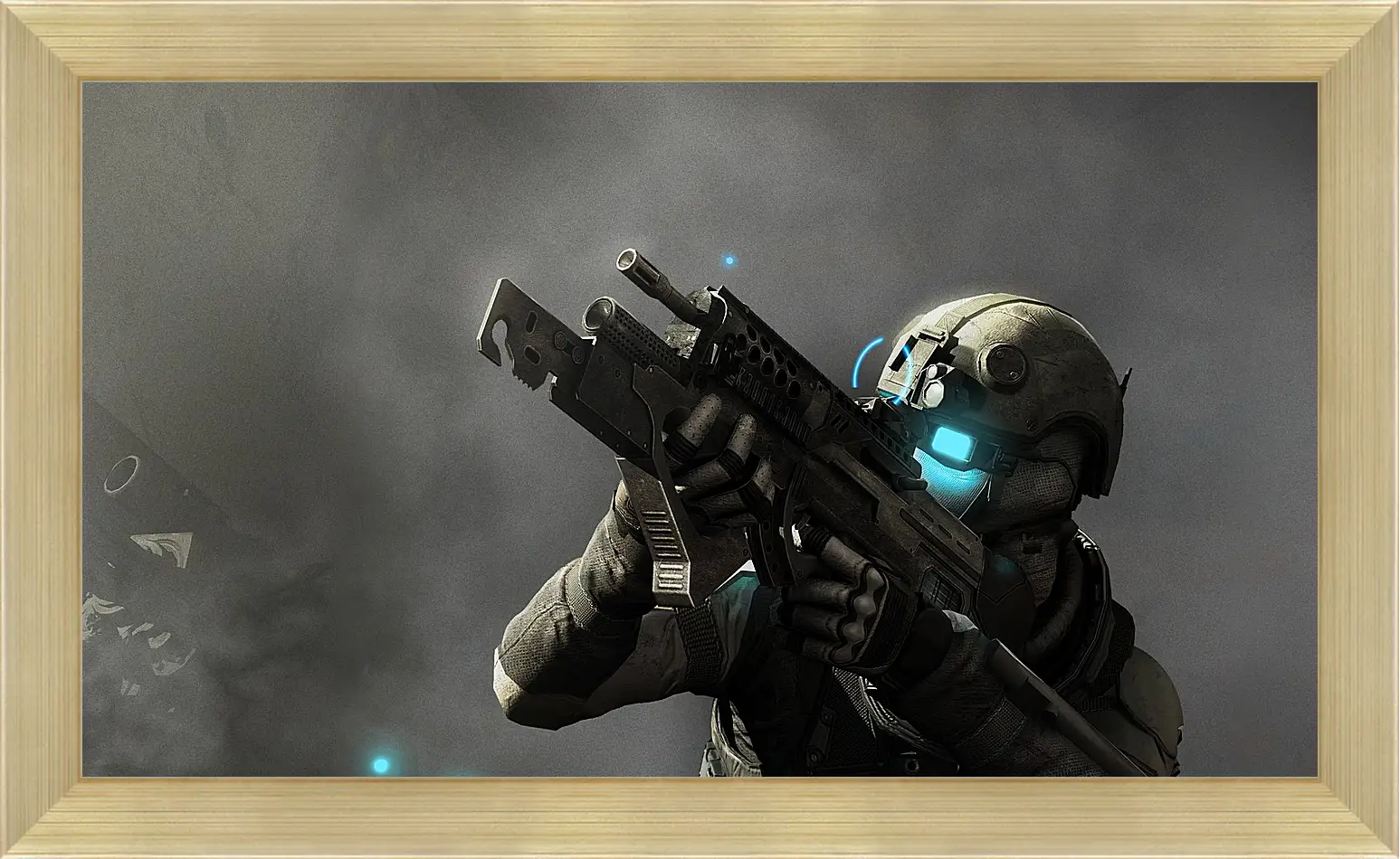 Картина в раме - tom clancys ghost recon future soldier, soldiers, machine
