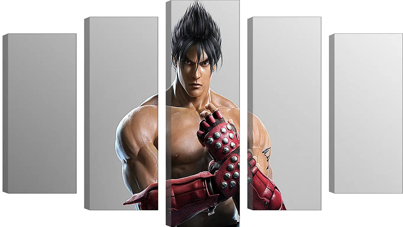 Модульная картина - jin kazama, tekken, game
