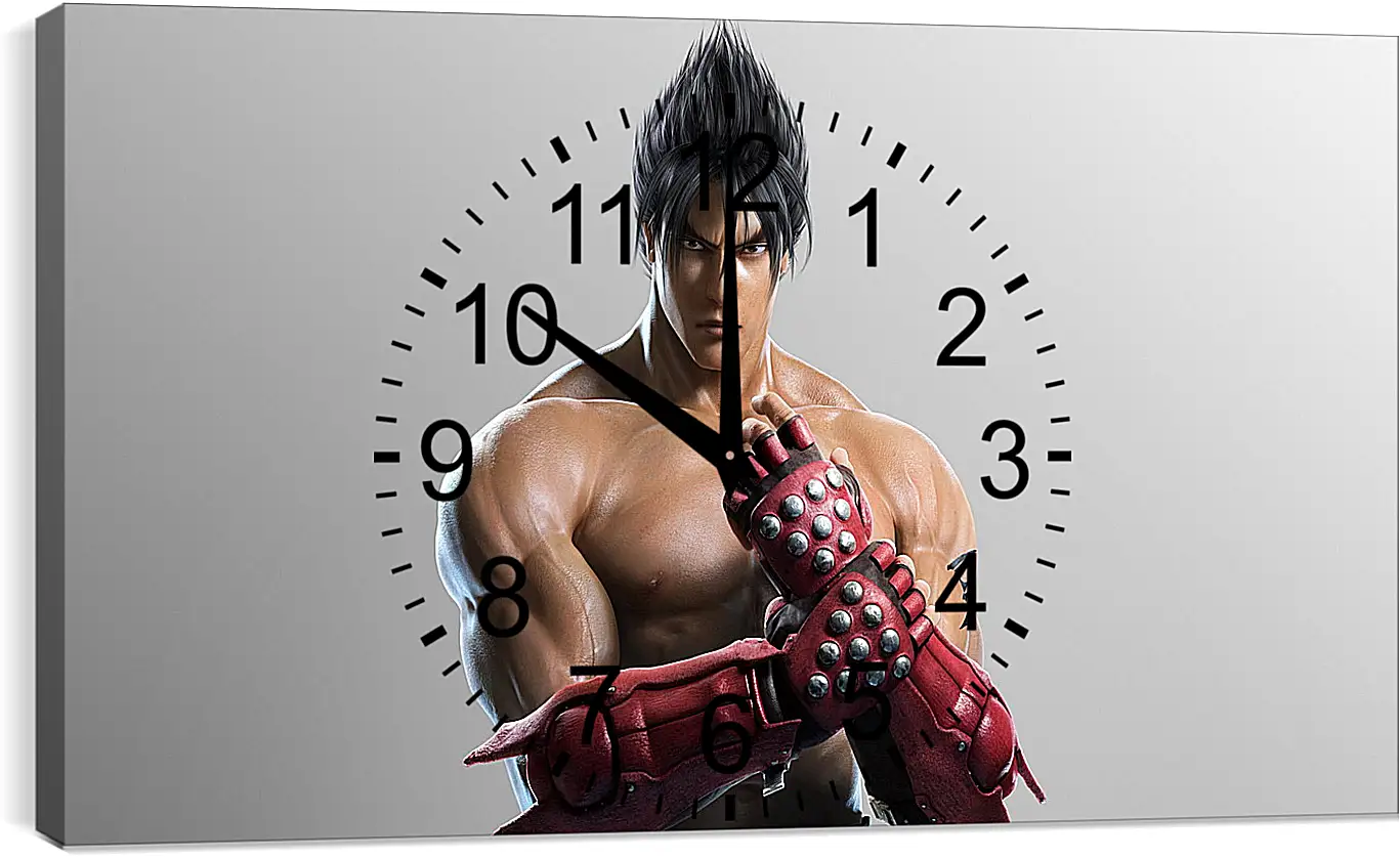 Часы картина - jin kazama, tekken, game
