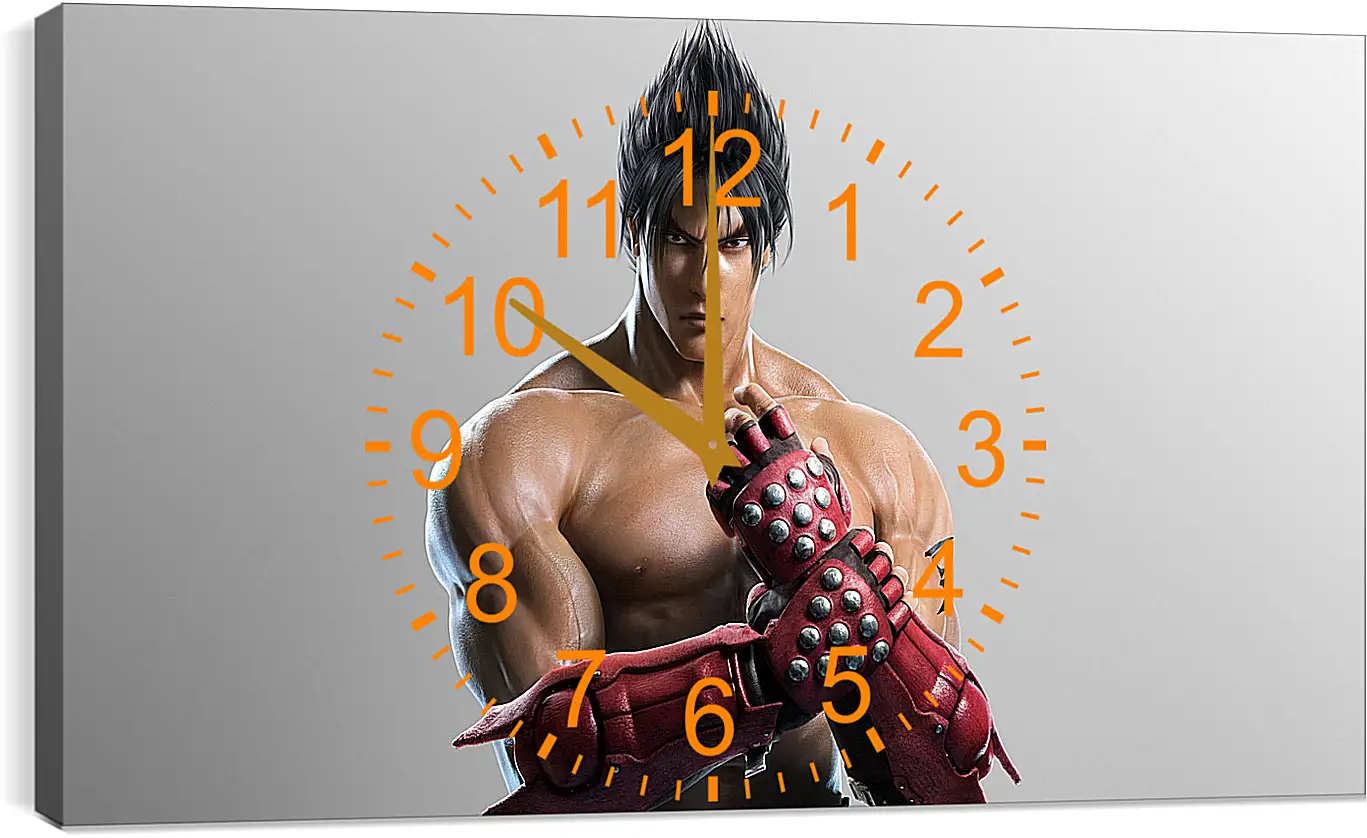 Часы картина - jin kazama, tekken, game
