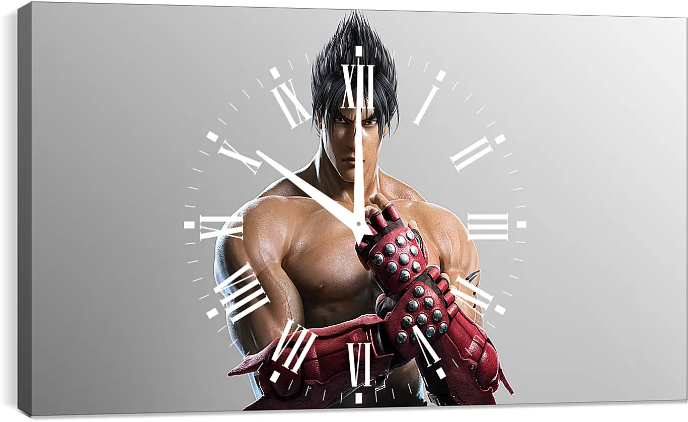 Часы картина - jin kazama, tekken, game
