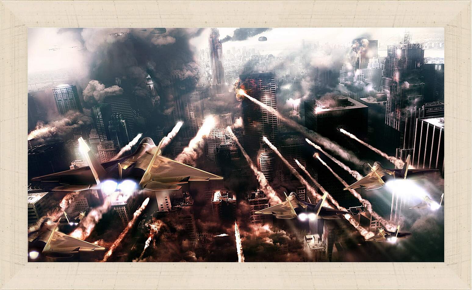 Картина в раме - prototype, fighter, missiles
